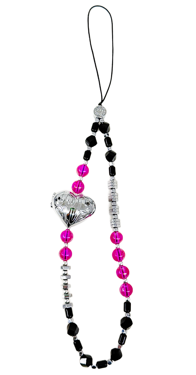 The Double Heart Phone Charm by OOTS.CLUB