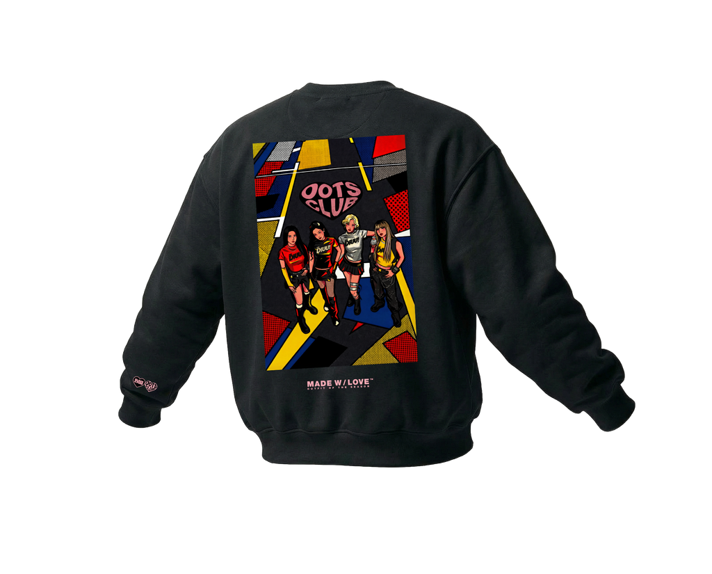 "DIUU JUMP" Members Version | Crewneck | BLACK&PINK Collection by OOTS.CLUB