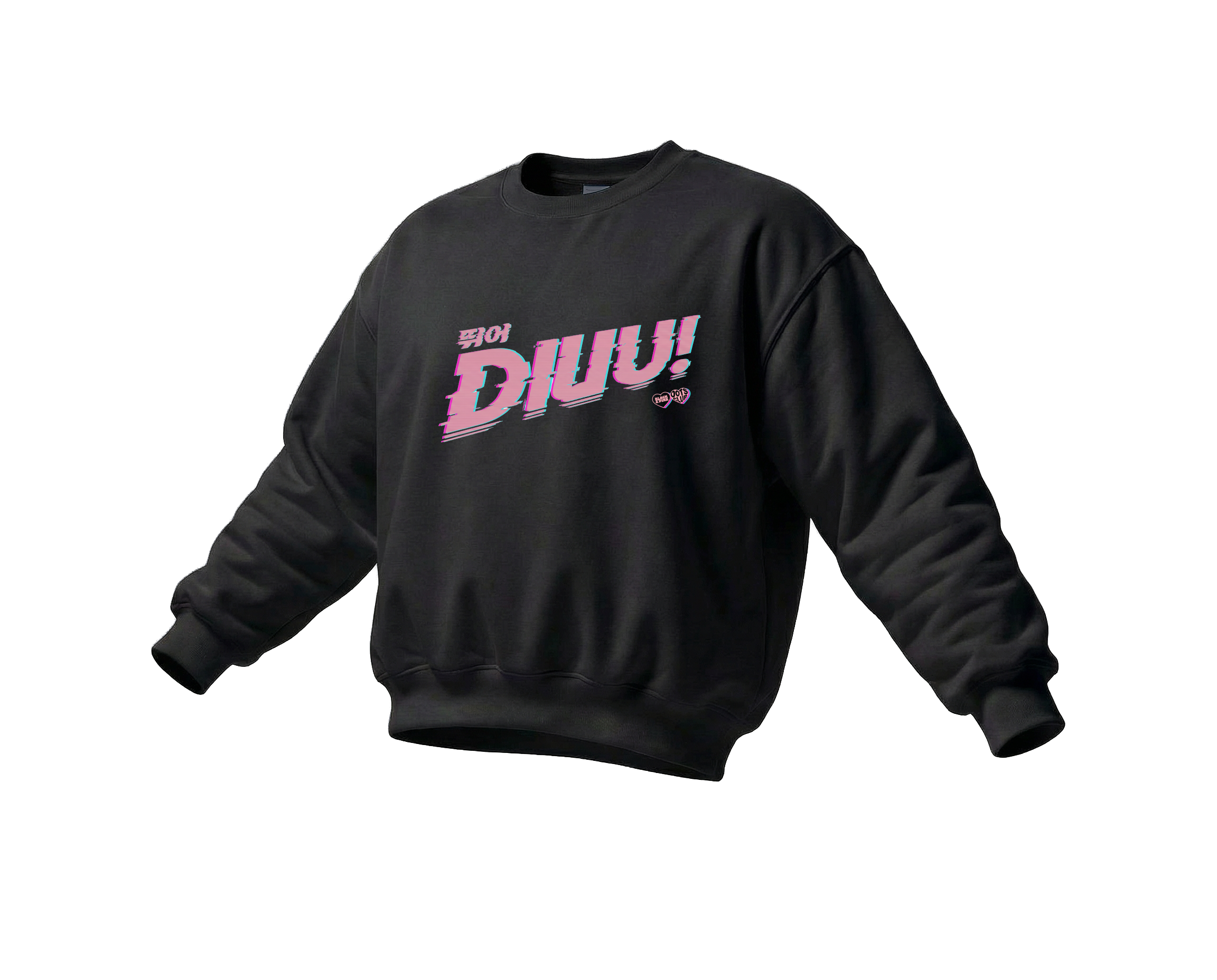 "DIUU JUMP" Members Version | Crewneck | BLACK&PINK Collection by OOTS.CLUB