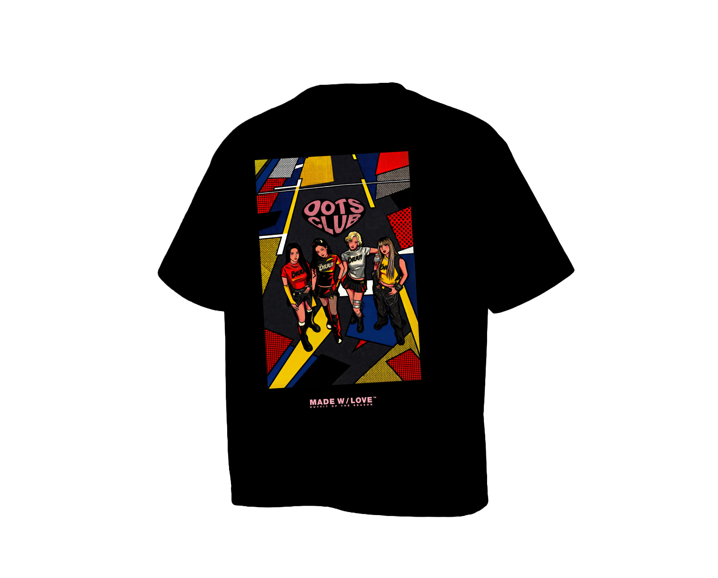 "DIUU JUMP" Members Version | Tshirt | BLACK&PINK Collection by OOTS.CLUB