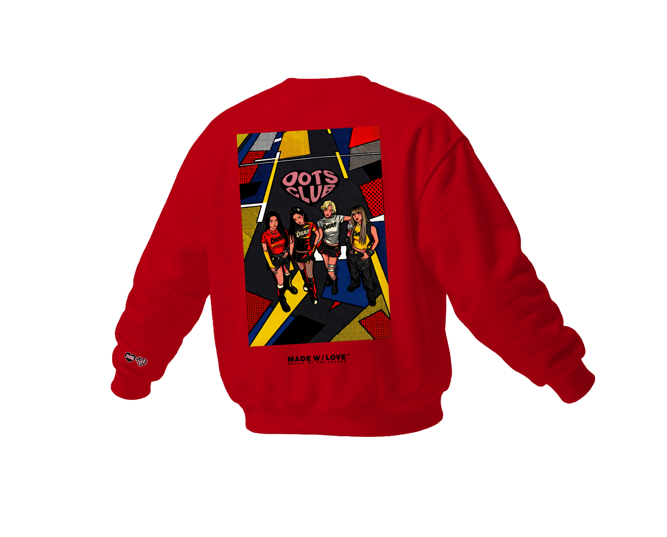 "DIUU JUMP" Members Version | Crewneck | BLACK&PINK Collection by OOTS.CLUB