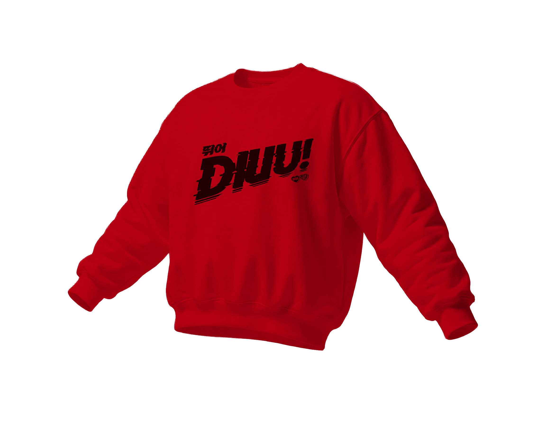 "DIUU JUMP" Members Version | Crewneck | BLACK&PINK Collection by OOTS.CLUB