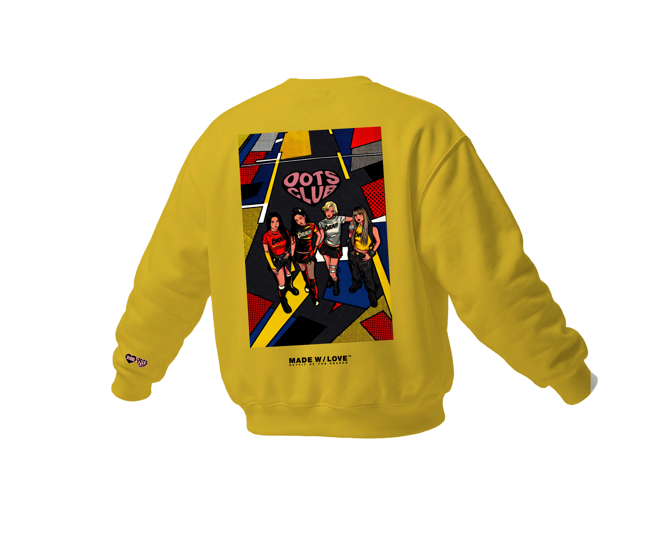 "DIUU JUMP" Members Version | Crewneck | BLACK&PINK Collection by OOTS.CLUB