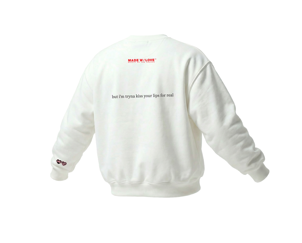 "KissyFaceKissyFace" | Crewneck | BLACK&PINK Collection by OOTS.CLUB