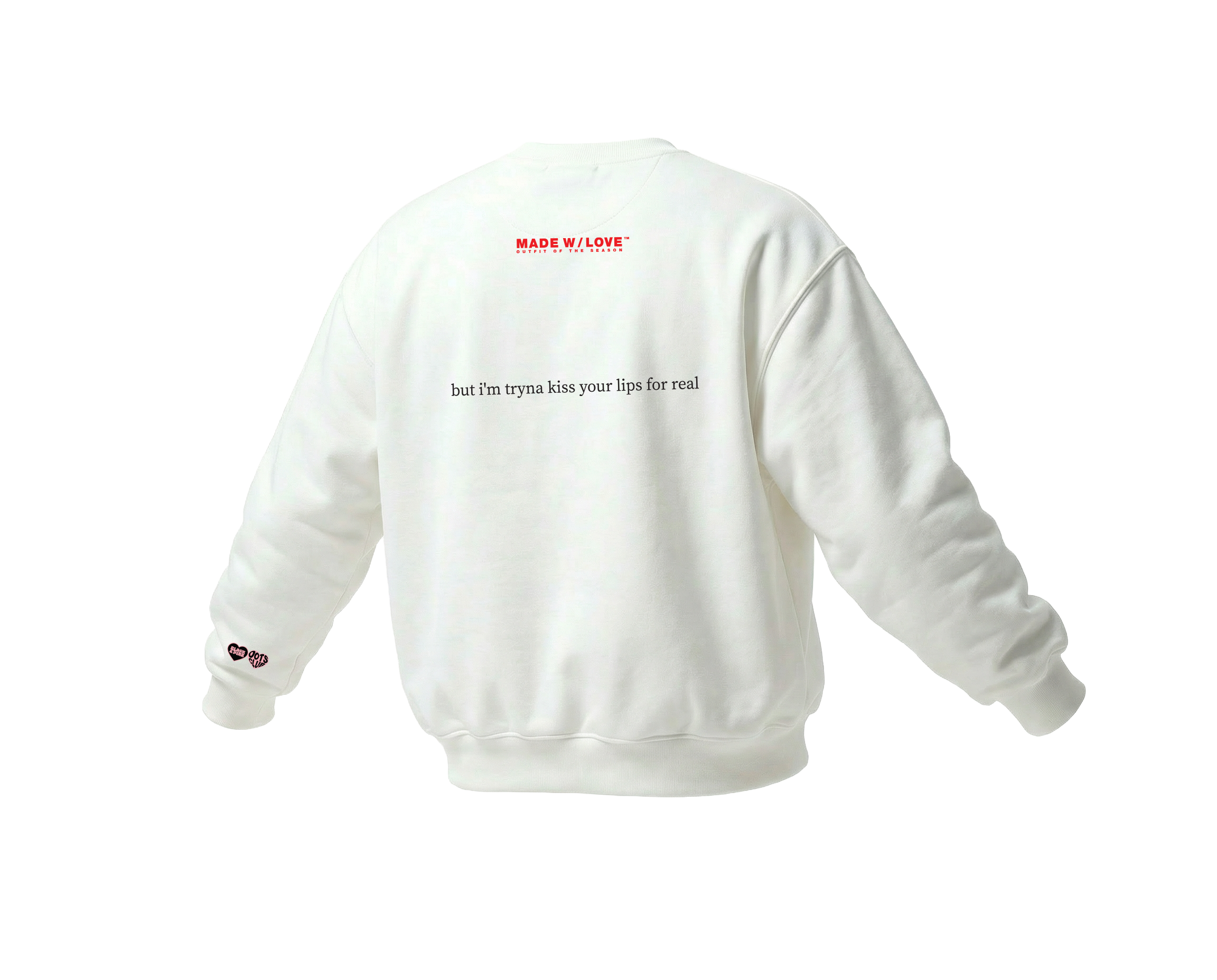 "KissyFaceKissyFace" | Crewneck | BLACK&PINK Collection by OOTS.CLUB