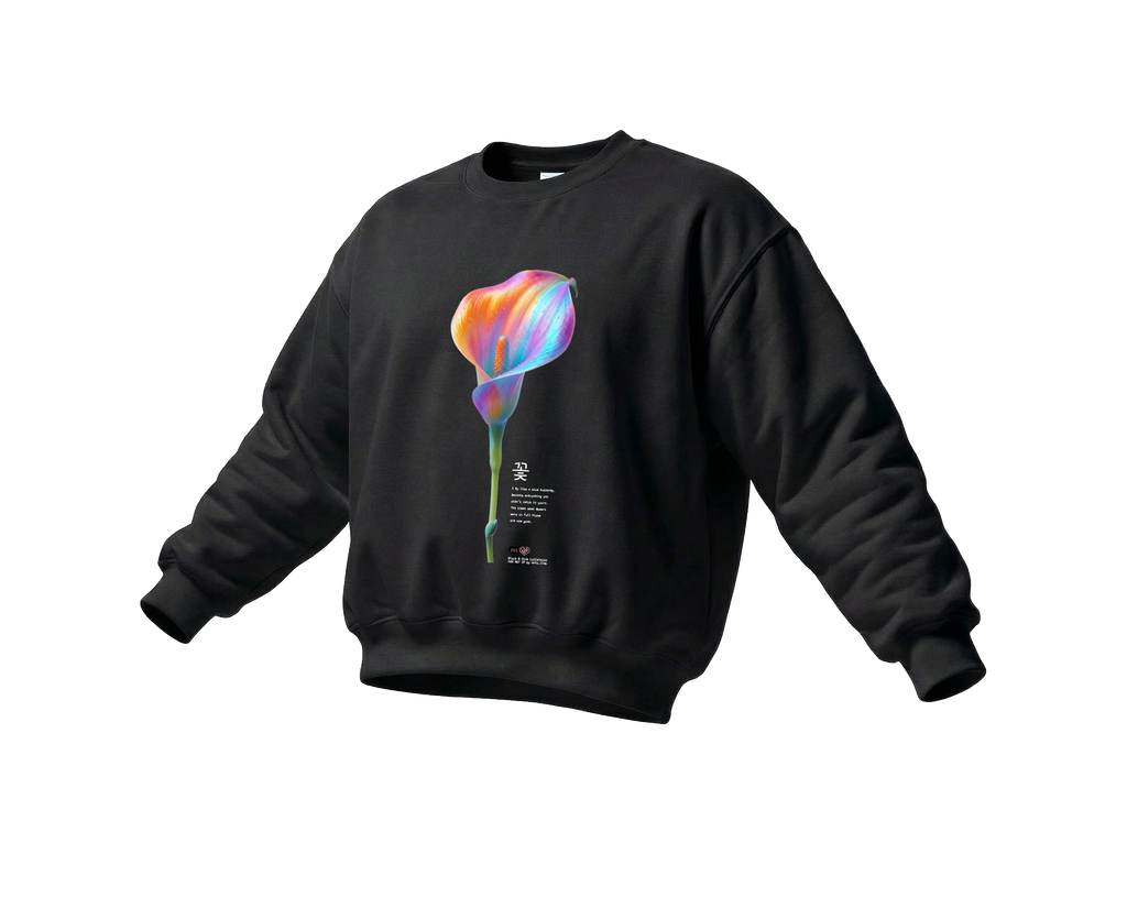 "Flower" | Crewneck | BLACK&PINK Collection by OOTS.CLUB