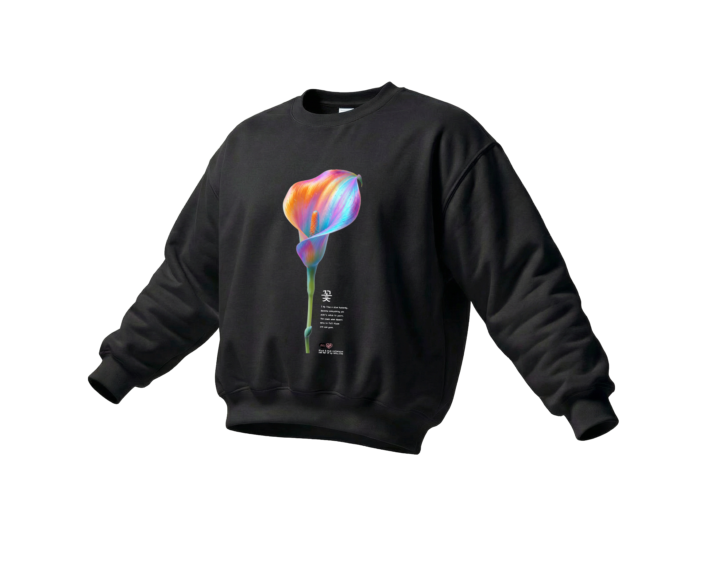 "Flower" | Crewneck | BLACK&PINK Collection by OOTS.CLUB