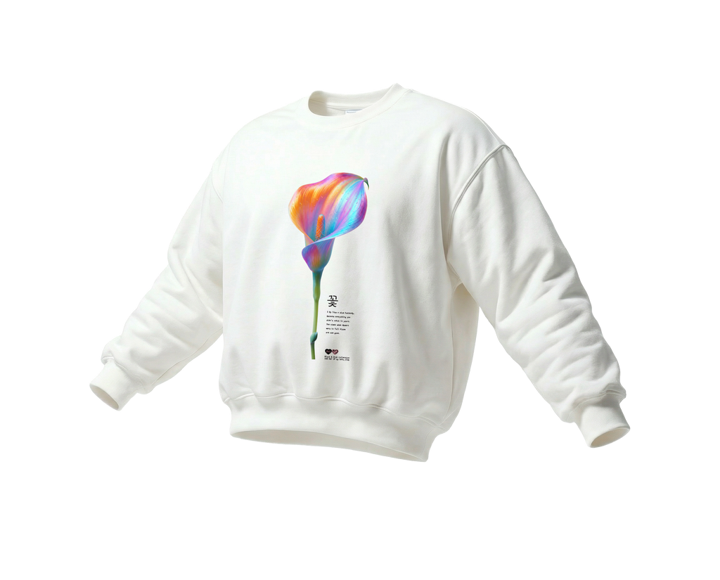 "Flower" | Crewneck | BLACK&PINK Collection by OOTS.CLUB