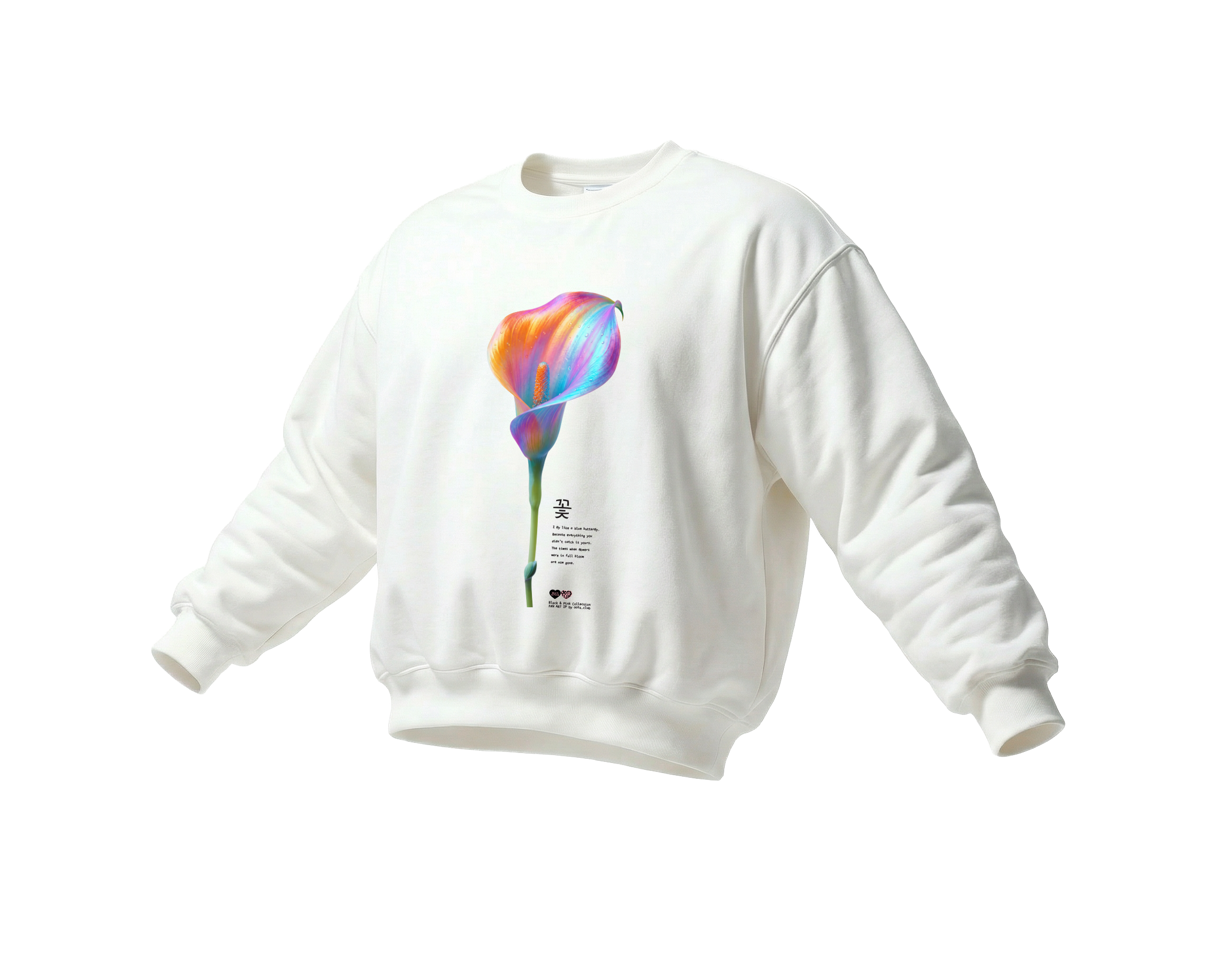 "Flower" | Crewneck | BLACK&PINK Collection by OOTS.CLUB