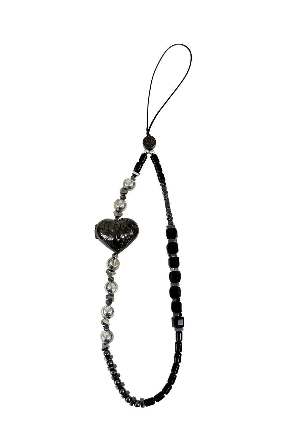 ONYX - The Double Heart Phone Charm by OOTS.CLUB