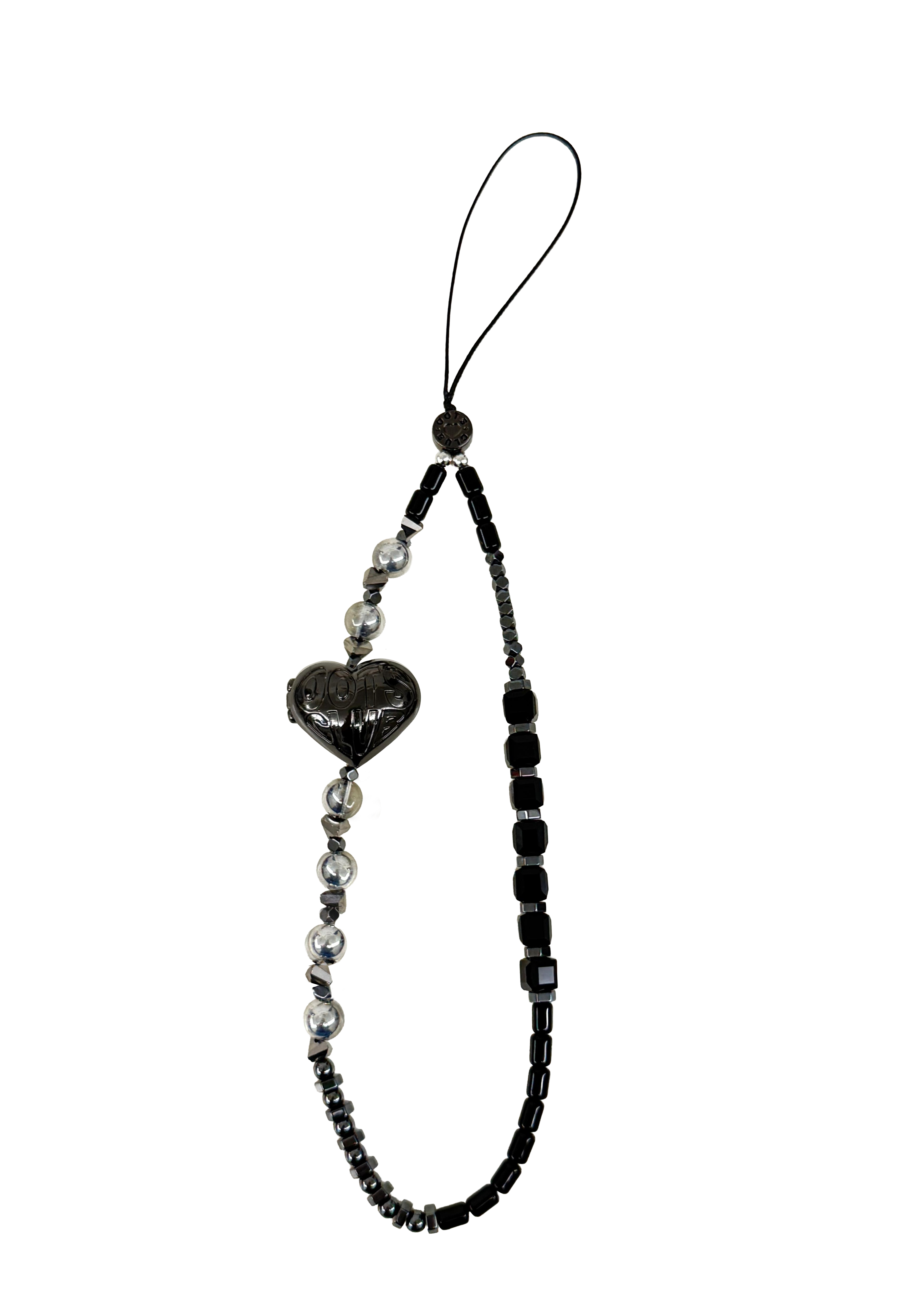 ONYX - The Double Heart Phone Charm by OOTS.CLUB