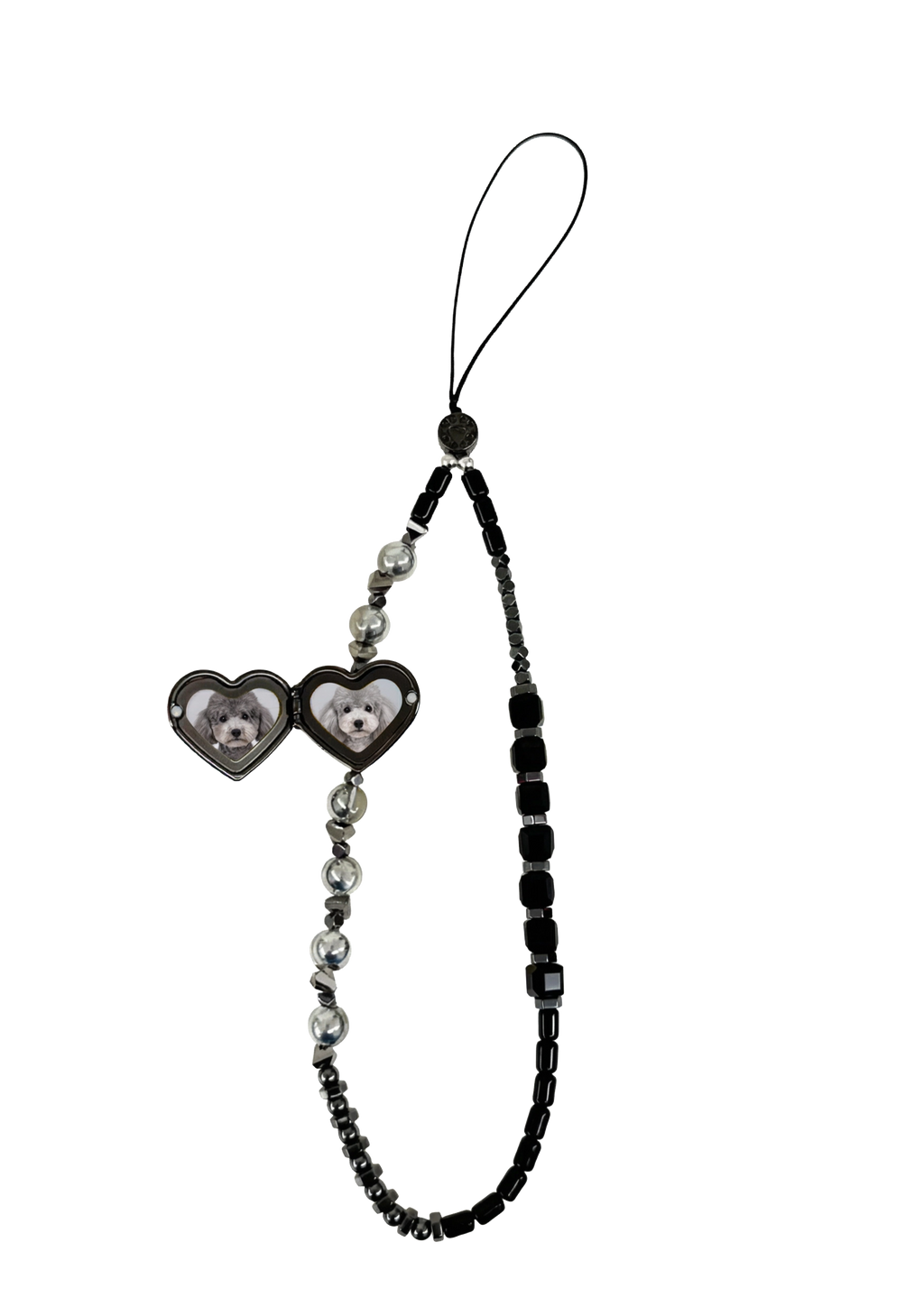 ONYX - The Double Heart Phone Charm by OOTS.CLUB