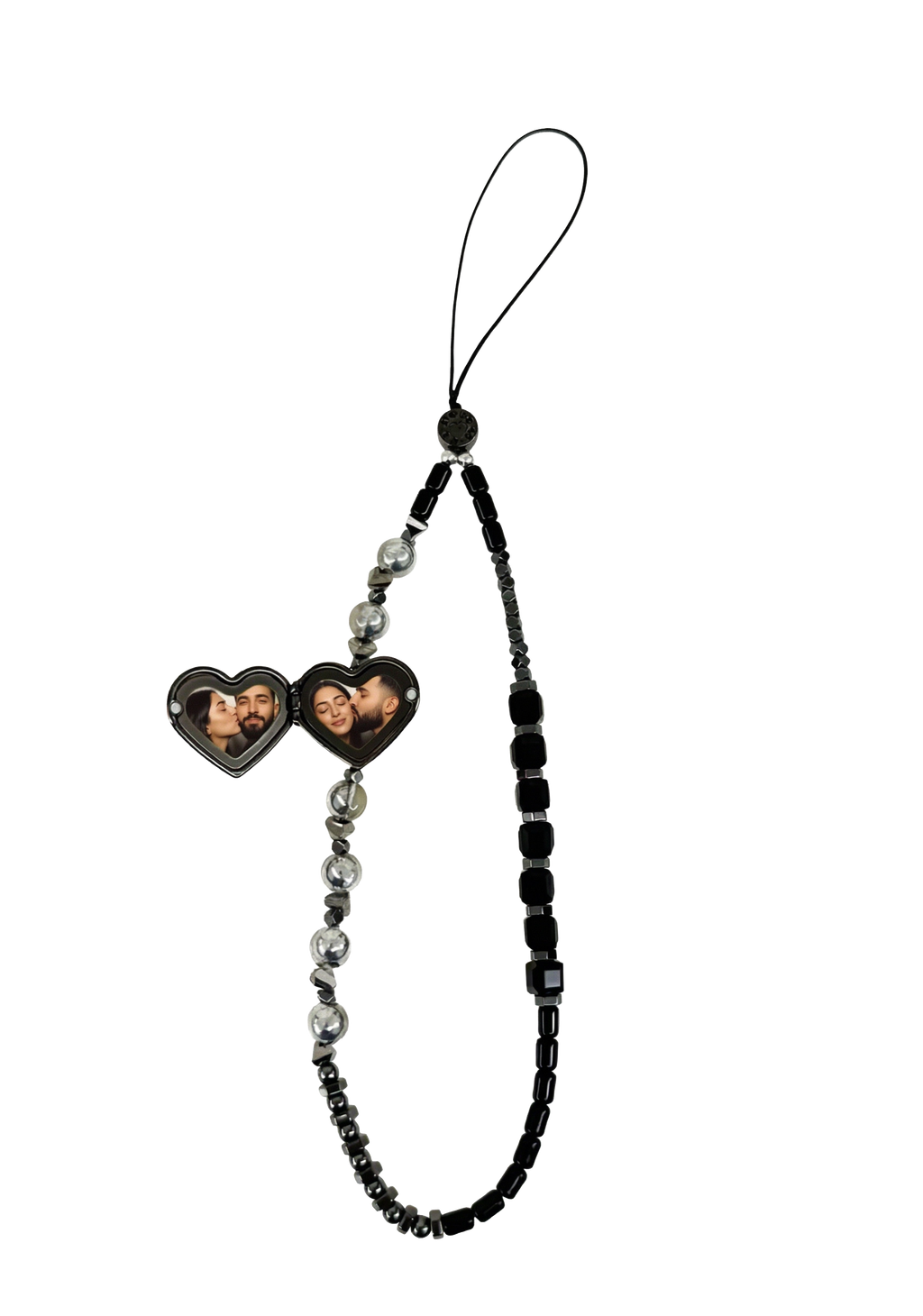 ONYX - The Double Heart Phone Charm by OOTS.CLUB