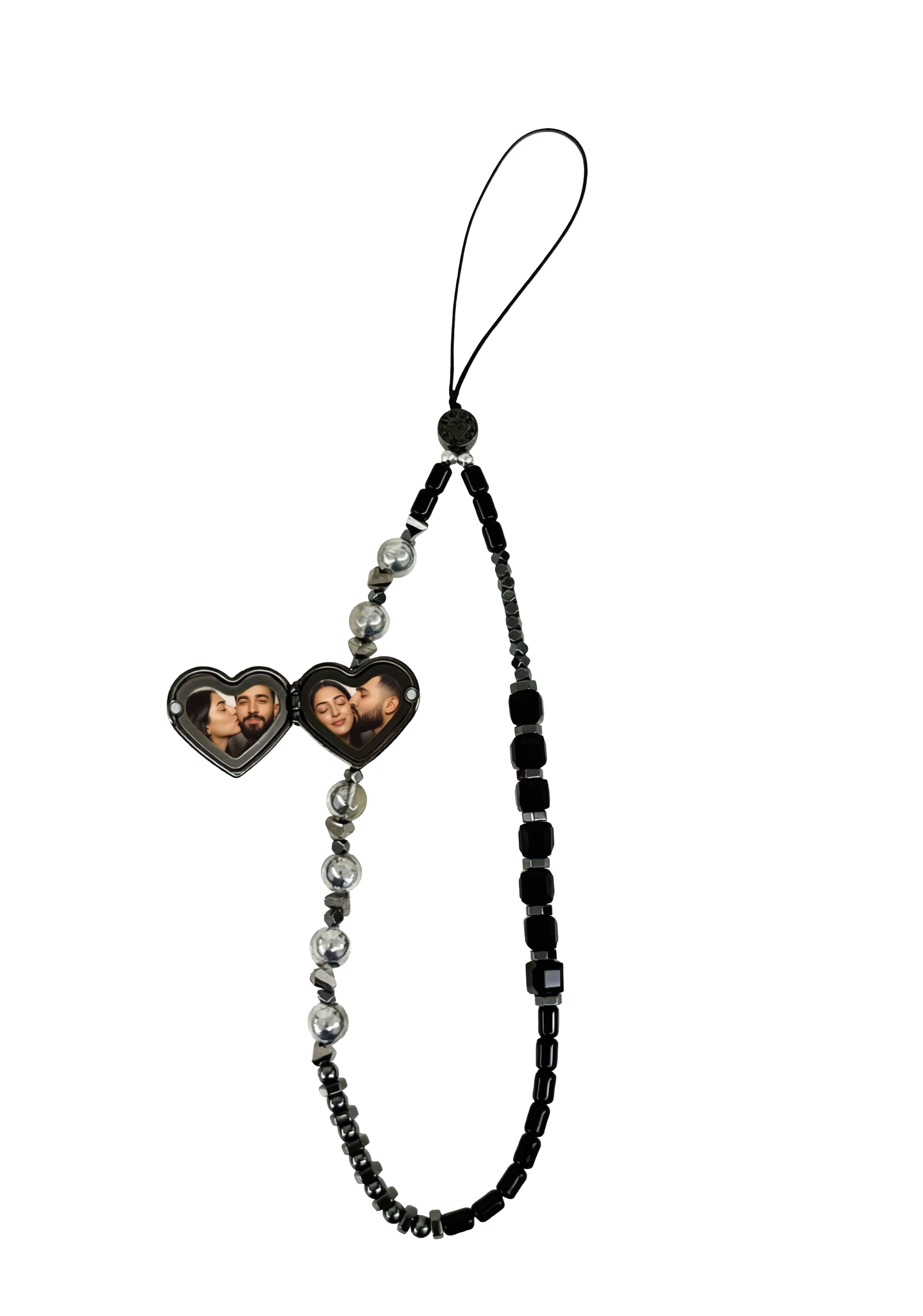 ONYX - The Double Heart Phone Charm by OOTS.CLUB