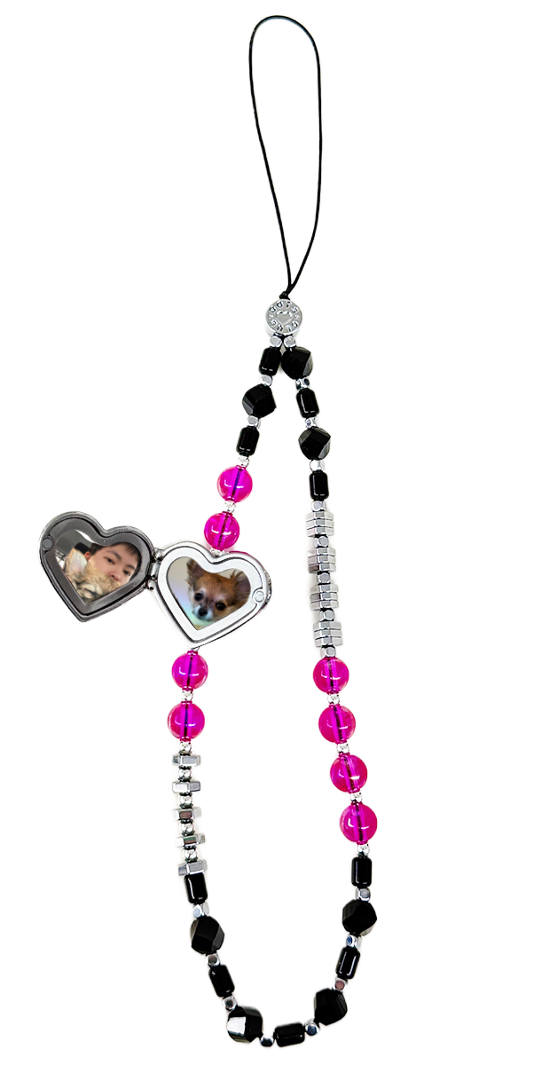 The Double Heart Phone Charm by OOTS.CLUB