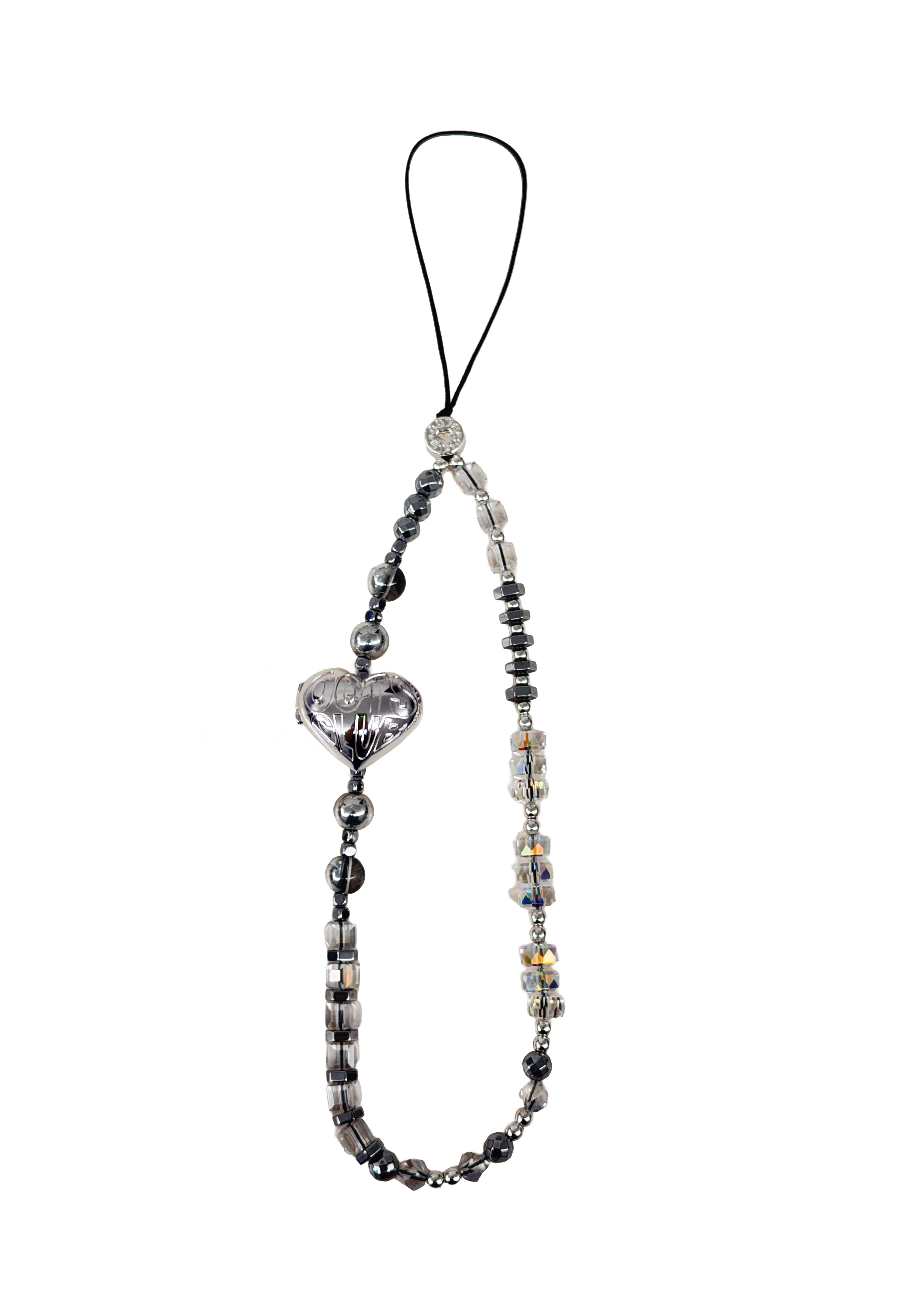 SILVER - The Double Heart Phone Charm by OOTS.CLUB