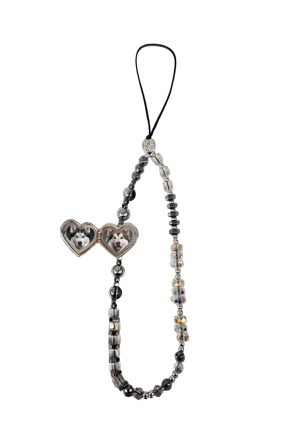 SILVER - The Double Heart Phone Charm by OOTS.CLUB