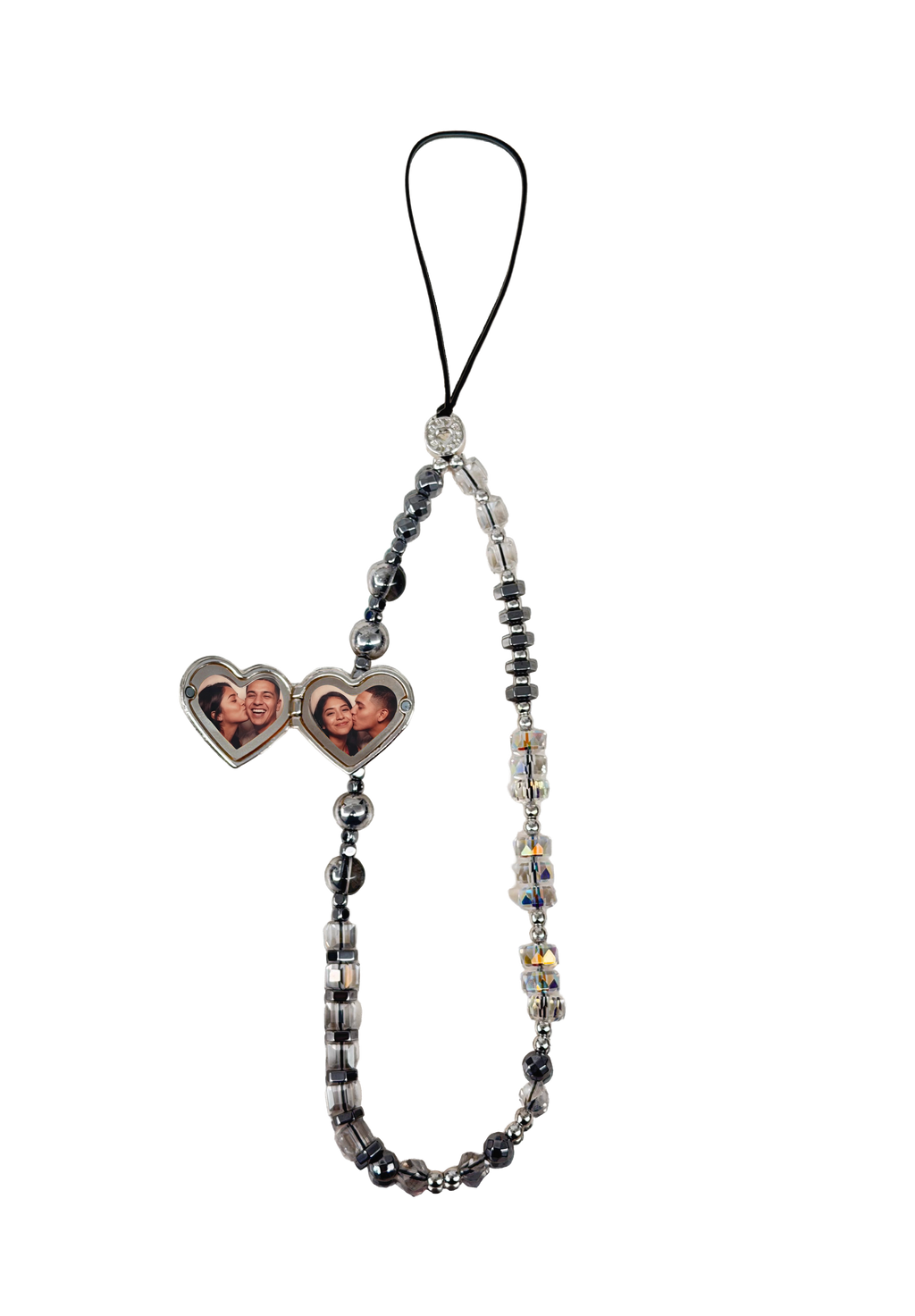 SILVER - The Double Heart Phone Charm by OOTS.CLUB