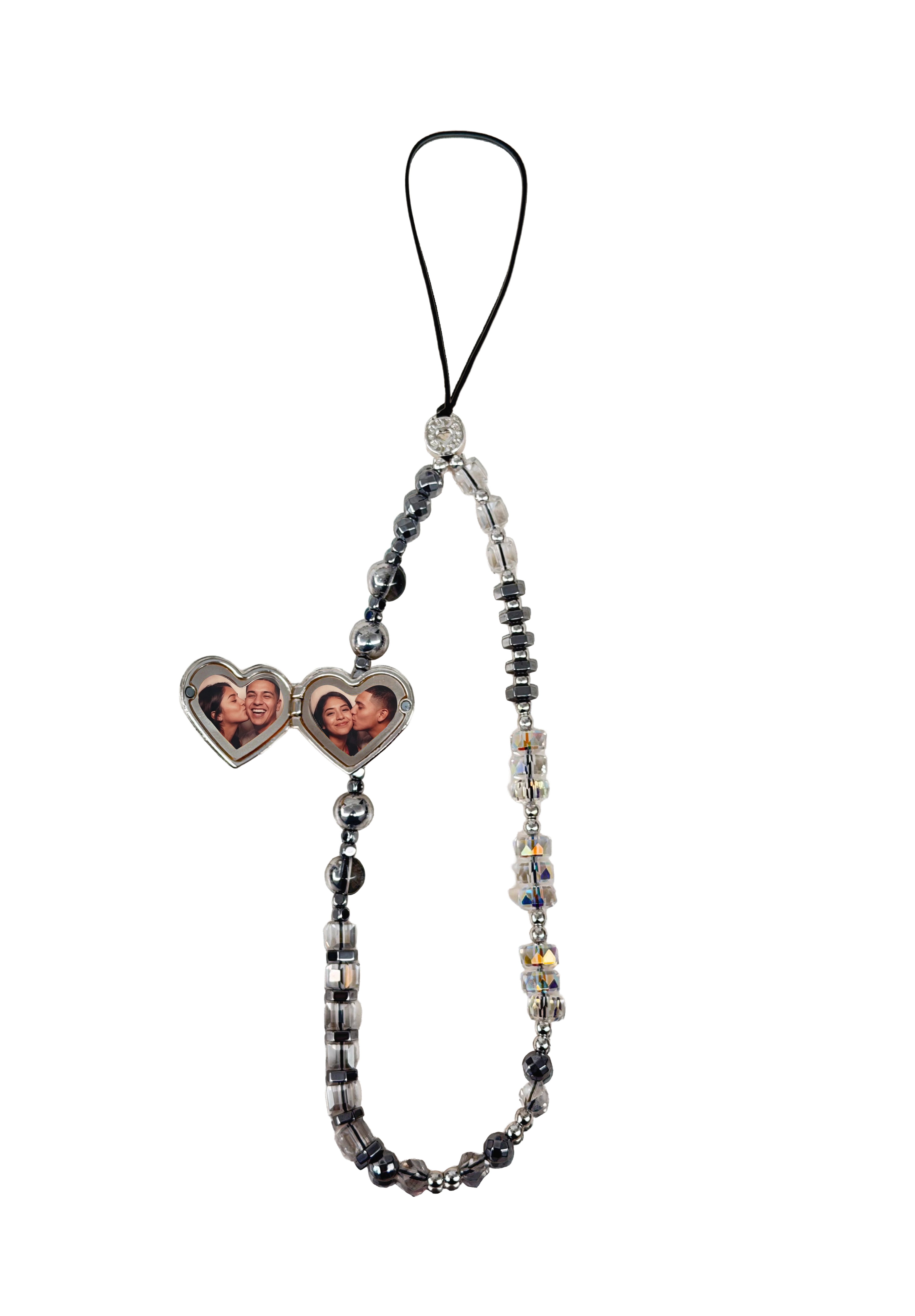 SILVER - The Double Heart Phone Charm by OOTS.CLUB